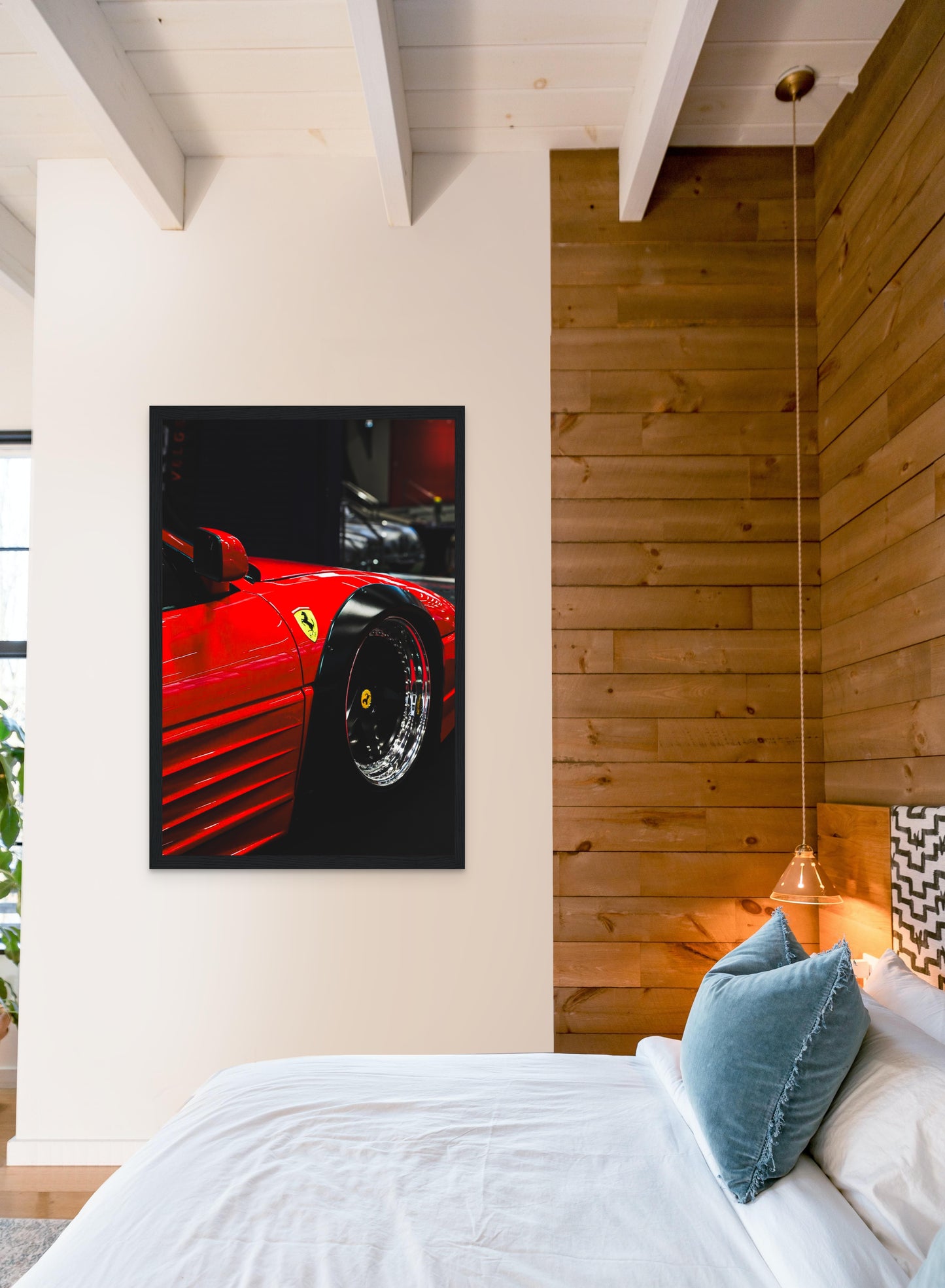 Ferrari clásico rojo