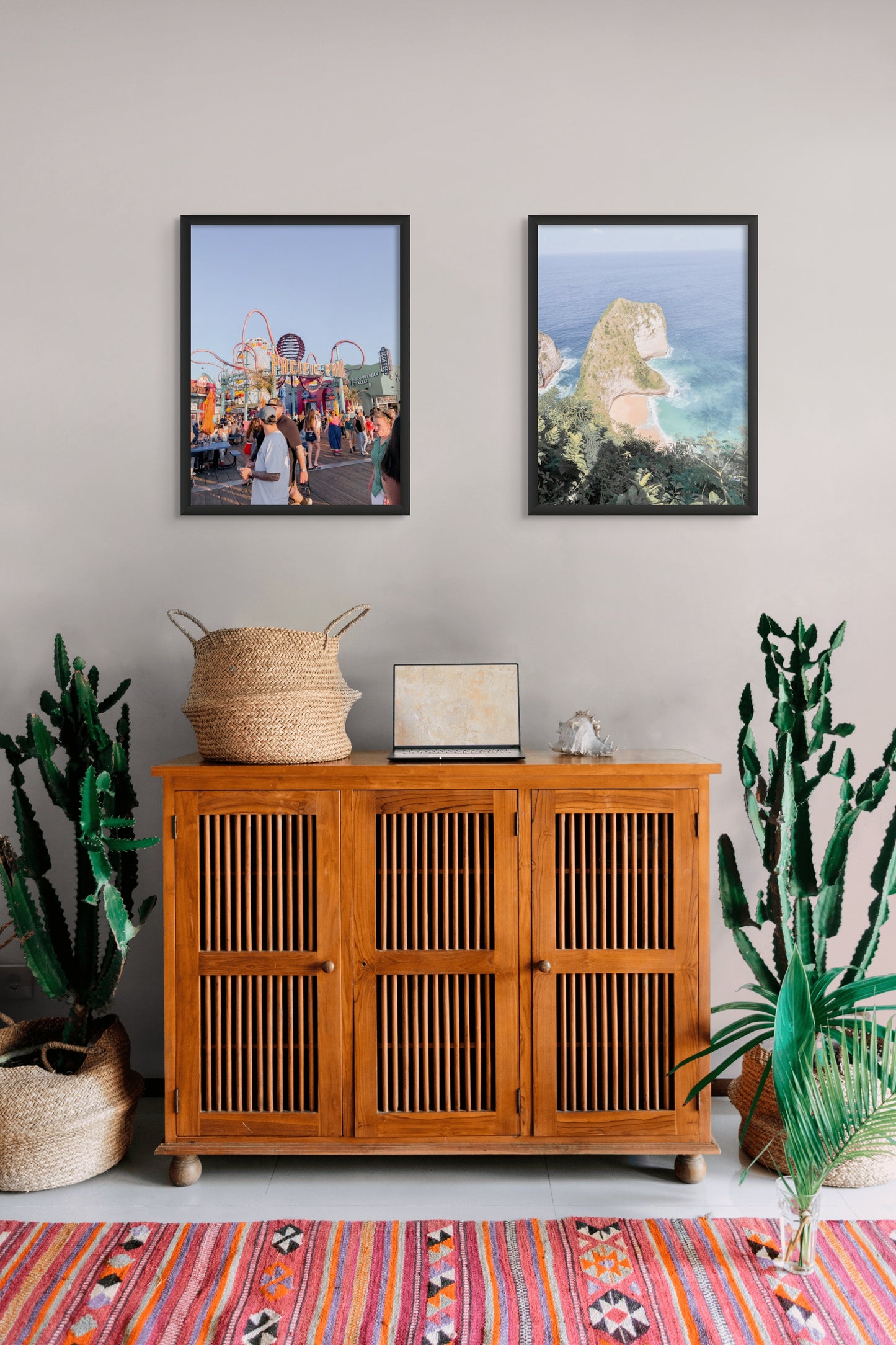 Santa Monica Pier Metal Framed Poster